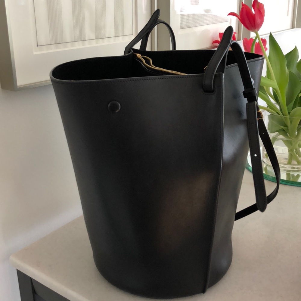 Celine black Med pinched bag